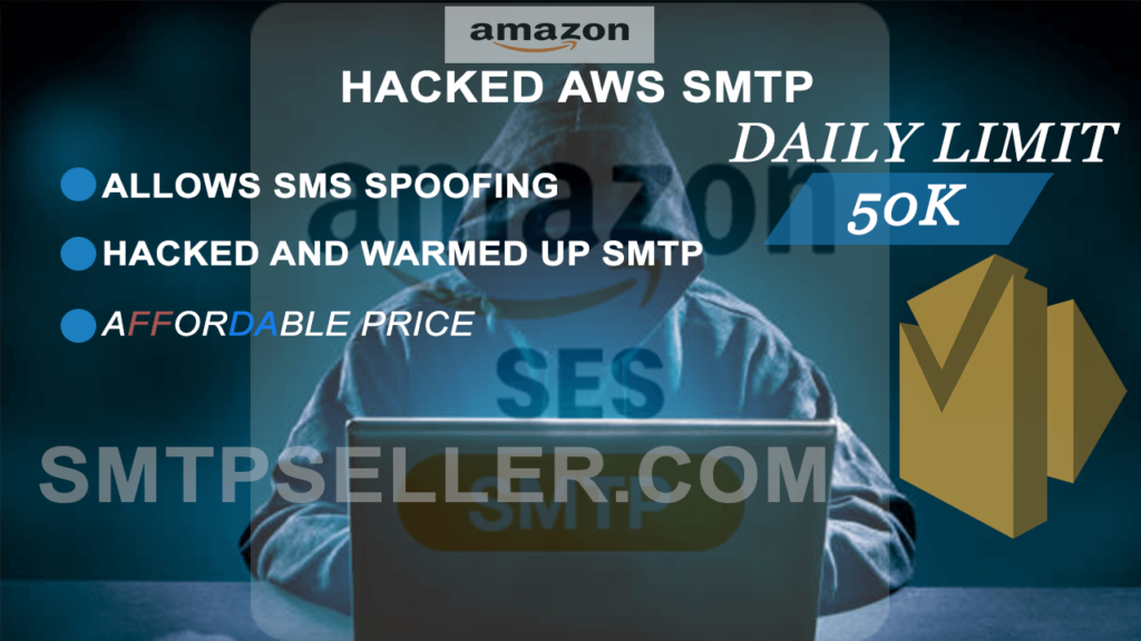 Hacked Amazon AWS SMTP | 50k Sending Limit Hacked Amazon AWS SMTP | 50k Sending Limit