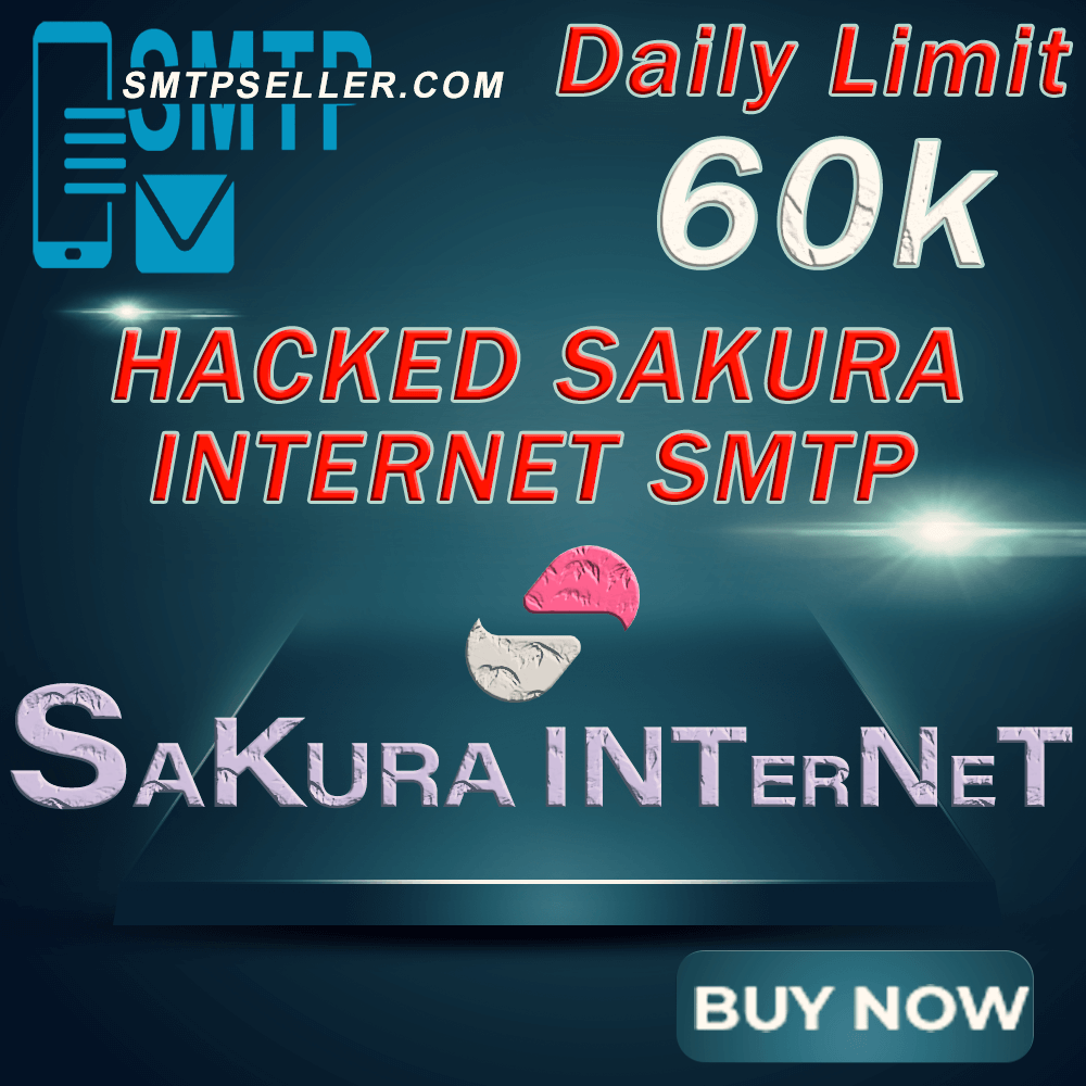 Hacked Sakura Internet SMTP | 60k Daily Limit