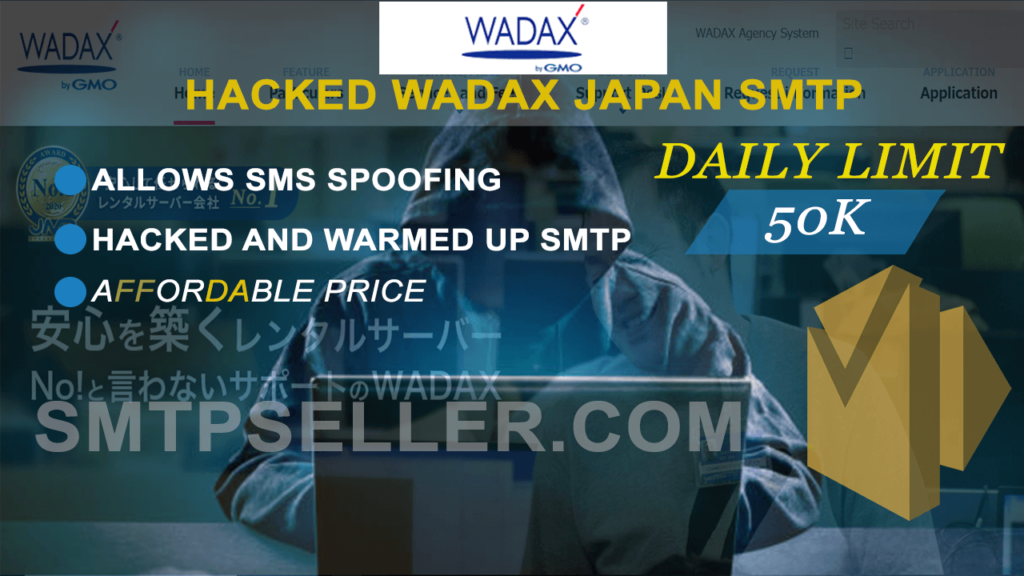 Hacked Wadax Japan SMTP | 50k Daily Limit
